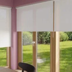 Store enrouleur tamisant sans perçage Halo 2 blanc cassé l.160 x H.240cm Goodhome