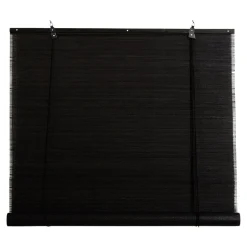 Store enrouleur tamisant sans perçage Akapa noir l.90 x H.180cm Goodhome