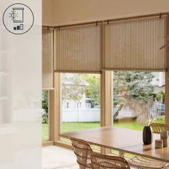 Store enrouleur tamisant sans perçage Awatea beige l.180 x H.180cm Goodhome