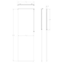Store enrouleur tamisant sans perçage Halo 2 blanc cassé l.75 x H.240cm Goodhome