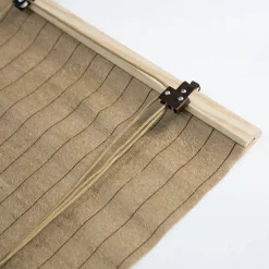 Store enrouleur tamisant Roll'up en toile de jute sans percage H.150 x l.40cm Madeco