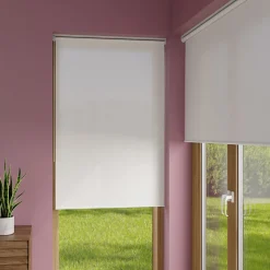 Store enrouleur tamisant sans perçage Halo 2 blanc cassé l.60 x H.240cm Goodhome