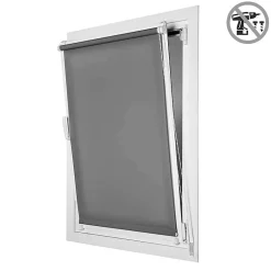 Store Enrouleur Tamisant sans perçage EasyFix Gris 90 x 180 cm