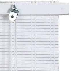 Store enrouleur tamisant bois tissé blanc H.200 x 100cm Ballauff