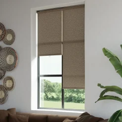 Store enrouleur tamisant sans perçage Eccles marron l.90 x H.180cm Goodhome