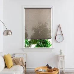 Store enrouleur tamisant sans perçage Eccles marron l.90 x H.180cm Goodhome