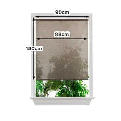 Store enrouleur tamisant sans perçage Eccles marron l.90 x H.180cm Goodhome