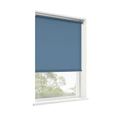 Store enrouleur tamisant sans perçage Halo 2 bleu l.90 x H.180cm Goodhome