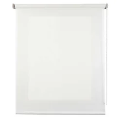 Store Enrouleur Tamisant Lisse pour Fenêtres et Portes Blanc 80x180 cm
