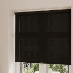 Store enrouleur tamisant sans perçage Eccles noir l.180 x H.240cm Goodhome