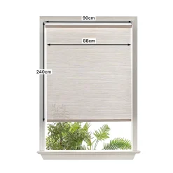 Store enrouleur tamisant sans perçage Masana beige l.90 x H.240cm Goodhome