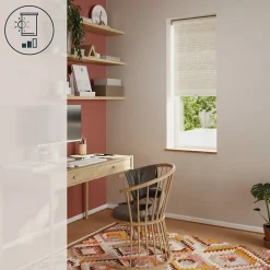 Store enrouleur tamisant sans perçage Masana beige l.55 x H.180cm Goodhome