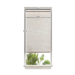 Store enrouleur tamisant sans perçage Masana beige l.55 x H.180cm Goodhome