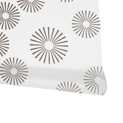 Store Enrouleur Tamisant Pasodoble Blanc et Marron 180 X 250cm , Viewtex