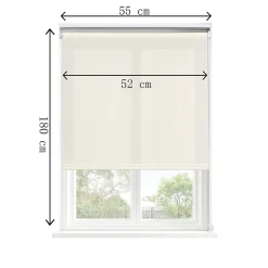 Store enrouleur tamisant sans perçage Halo 2 blanc cassé l.55 x H.180cm Goodhome
