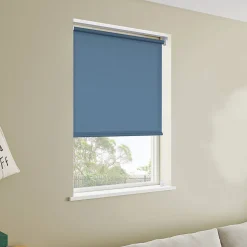 Store enrouleur tamisant sans perçage Halo 2 bleu l.45 x H.140cm Goodhome