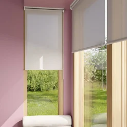 Store enrouleur tamisant sans perçage Halo 2 gris perle l.55 x H.180cm Goodhome