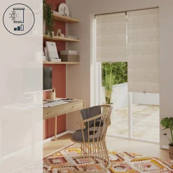 Store enrouleur tamisant sans perçage Masana beige l.75 x H.240cm Goodhome
