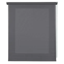 Store Enrouleur Tamisant Lisse pour Fenêtres et Portes Gris 140x180 cm