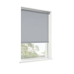 Store enrouleur tamisant sans perçage Halo 2 gris béton l.180 x H.240cm Goodhome