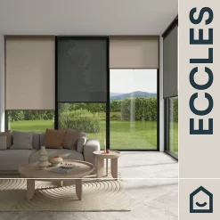 Store enrouleur tamisant sans perçage Eccles marron l.160 x H.180cm Goodhome