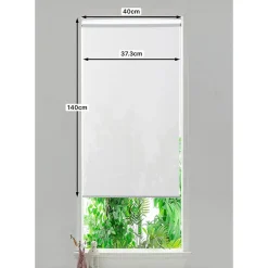 Store enrouleur thermique salle de bains Badallo blanc l.40 x H.140cm Goodhome