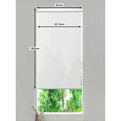 Store enrouleur thermique salle de bains Badallo blanc l.55 x H.180cm Goodhome