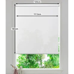Store enrouleur thermique salle de bains Badallo blanc l.120 x H.180cm Goodhome