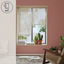 Store enrouleur voile sans perçage Emini beige l.60 x H.180cm Goodhome
