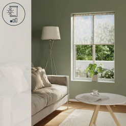 Store enrouleur voile sans perçage Flasor blanc cassé l.120 x H.180cm Goodhome