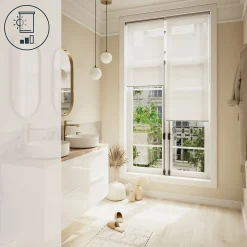 Store enrouleur voile sans perçage Emini beige l.55 x H.180cm Goodhome