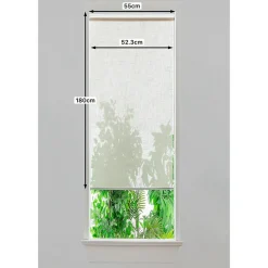 Store enrouleur voile sans perçage Emini beige l.55 x H.180cm Goodhome