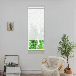 Store enrouleur voile sans perçage Flasor blanc cassé l.45 x H.140cm Goodhome