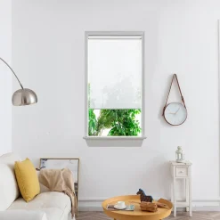 Store enrouleur voile sans perçage Asthall blanc l.75 x H.180cm Goodhome