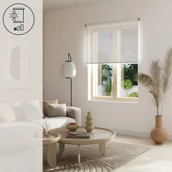 Store enrouleur voile sans perçage Annuri blanc l.120 x H.180cm Goodhome