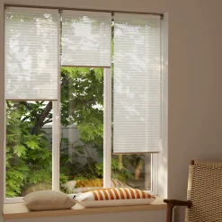 Store enrouleur voile sans perçage Asthall blanc l.45 x H.140cm Goodhome