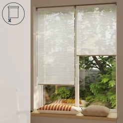 Store enrouleur voile sans perçage Asthall blanc l.60 x H.180cm Goodhome