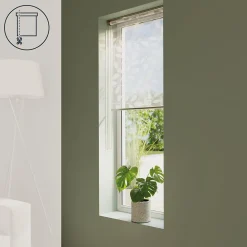 Store enrouleur voile sans perçage Flasor blanc cassé l.55 x H.180cm Goodhome