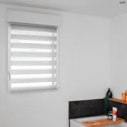 Store Jour Nuit L 32 cm x H 150 cm gris sans perçage