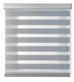Store Jour Nuit Stores Enrouleurs avec Finitions en Aluminium de Qualité Supérieure Gris 100 x 250cm