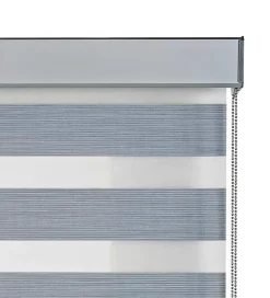 Store Jour Nuit Stores Enrouleurs avec Finitions en Aluminium de Qualité Supérieure Gris 100 x 250cm