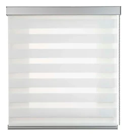 Store Jour Nuit Stores Enrouleurs avec Finitions en Aluminium de Qualité Supérieure Blanc 160 x 250cm
