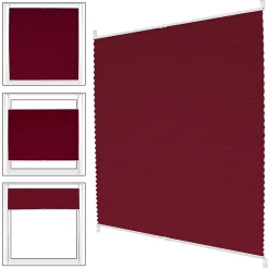 Store Plissé Klemmfix 55x200 cm, Bordeaux, sans Perçage