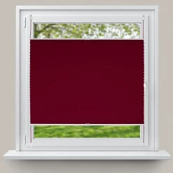 Store Plissé Klemmfix 55x200 cm, Bordeaux, sans Perçage
