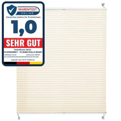 Store plissé Magic Blanc crème 120 x 200 cm - Floordirekt