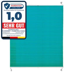 Store plissé Magic Bleu pétrole 110 cm x 100 cm - Floordirekt