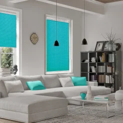 Store plissé Magic Bleu pétrole 110 cm x 100 cm - Floordirekt
