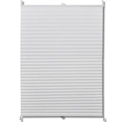 Store plisse en blanc 50 x blanc Helloshop26