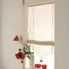 Store Relevable Beige avec Pompon (45x165 cm - Beige)