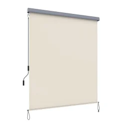 Store vertical pour balcon terrasse exterieur beige Helloshop26